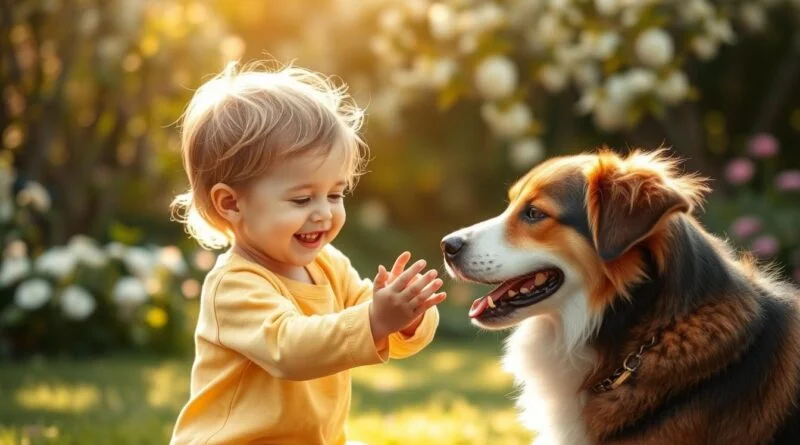 Hund und Kind: Erfahren Sie, wie Sie mit Geduld und Spielideen eine liebevolle Beziehung zwischen Ihrem Vierbeiner und Ihrem Kind aufbauen.